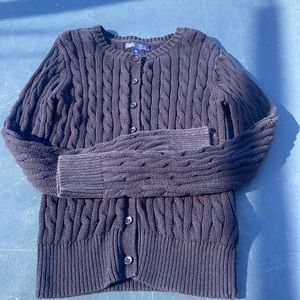 Glrls Black button Sweater size 12